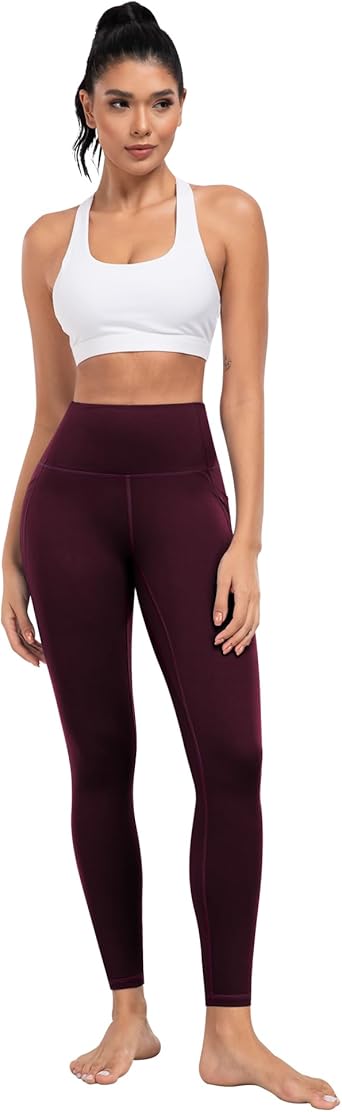 ATHVOTAR Women's High Waisted Leggings with Pockets – 7 Pack